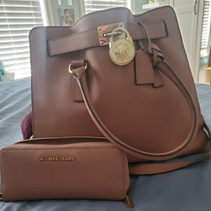 Michael Kors Hamilton Saffiano Dusty Rose